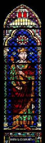 Glasmalerei Robert Capets in der Abtei St.Denis, 19.Jhdt.