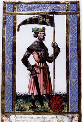 Idealportrait Welf IV im Weingartener Stifterbüchlein, um 1500