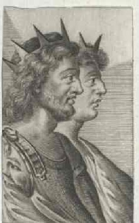 Godeperts Doppelbildnis (jung/alt) im Portraitarchiv der österr.Nationalbibliothek