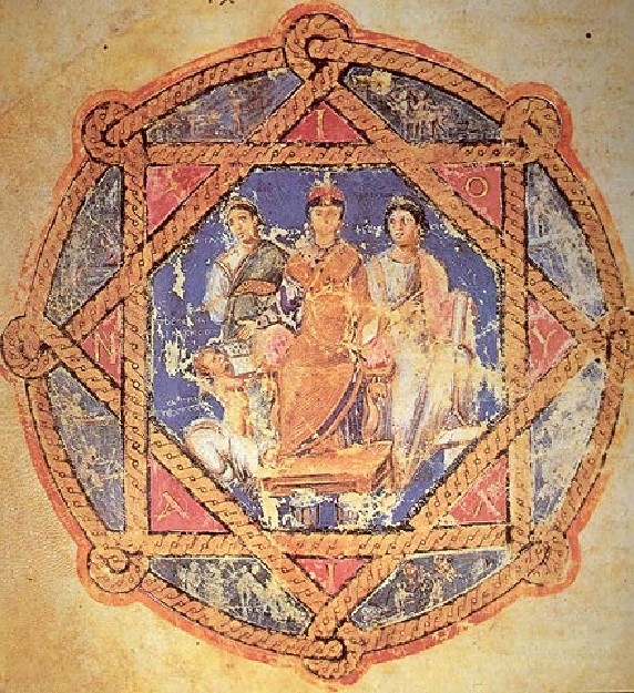 Die um 500 entstandene Handschrift des „Wiener Dioskorides“ zeigt im Frontispiz Juliana sitzend zwischen den Personifikationen von Großmütigkeit und Vorsicht, zu ihren Füßen die Dankbarkeit an die Künste. Es ist einer der ältesten erhaltenen Kodizes der Welt und wurde von den Bürgern von Honoratai bei Konstantinopel gestiftet, für die sie eine Marienkirche bauen ließ.