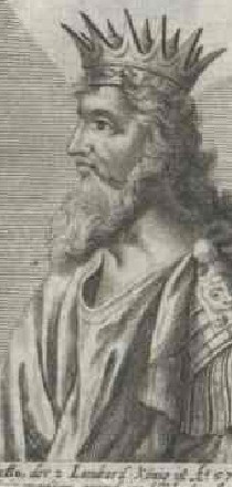König Claffo im Portraitarchiv der österr.Nationalbibliothek