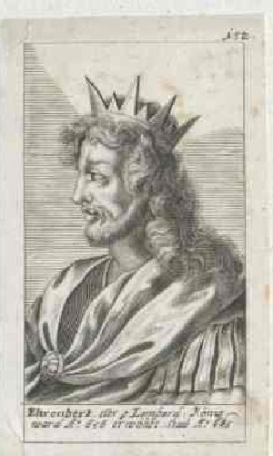 König Aripert I im Portraitarchiv der ÖNBBK