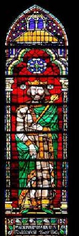 Glasmalerei Herzog Hugos in der Abtei St.Denis, 19.Jhdt.