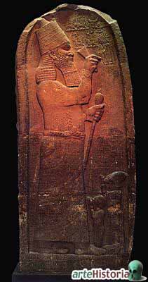 Relief des Königs Assarhaddon im Ägyptischen Museum in Kairo